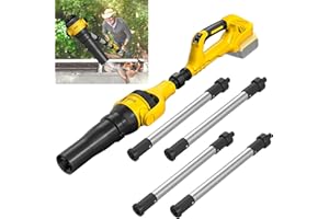 ADOTOCAM Roof Gutter Cleaning from The Ground, Leaf Blowers Cordless for Dewalt 20V Battery(Tool Only), 580CFM/180MPH, Brushless 3-Speed Motor for Gutter Cleaning Extension Attachment Kit for Garden,House