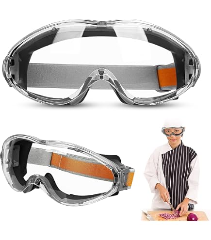 Onion Goggles – Tear-Free Chopping Glasses, Foam-Padded Eye Protector For Kitchen, Gardening & BBQ (Purple)