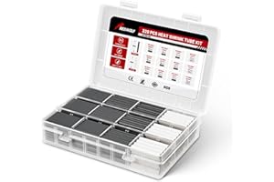 RED WOLF 320 PCS Heat Shrink Tubing 3:1 Ratio Adhesive Lined, Marine Grade Shrink Wrap for Electrical Cable Wire Wrap Connect