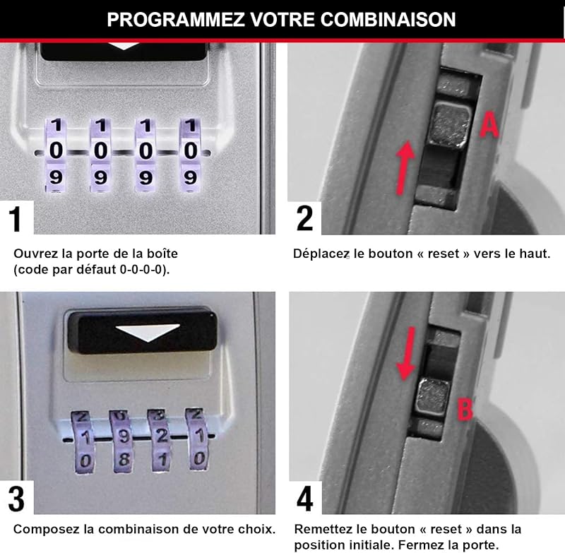 Boite à clés sécurisée rétroéclairée [Medium] [Fixation murale] - 5425EURD - Select Access Partagez vos clés en toute sécurité
