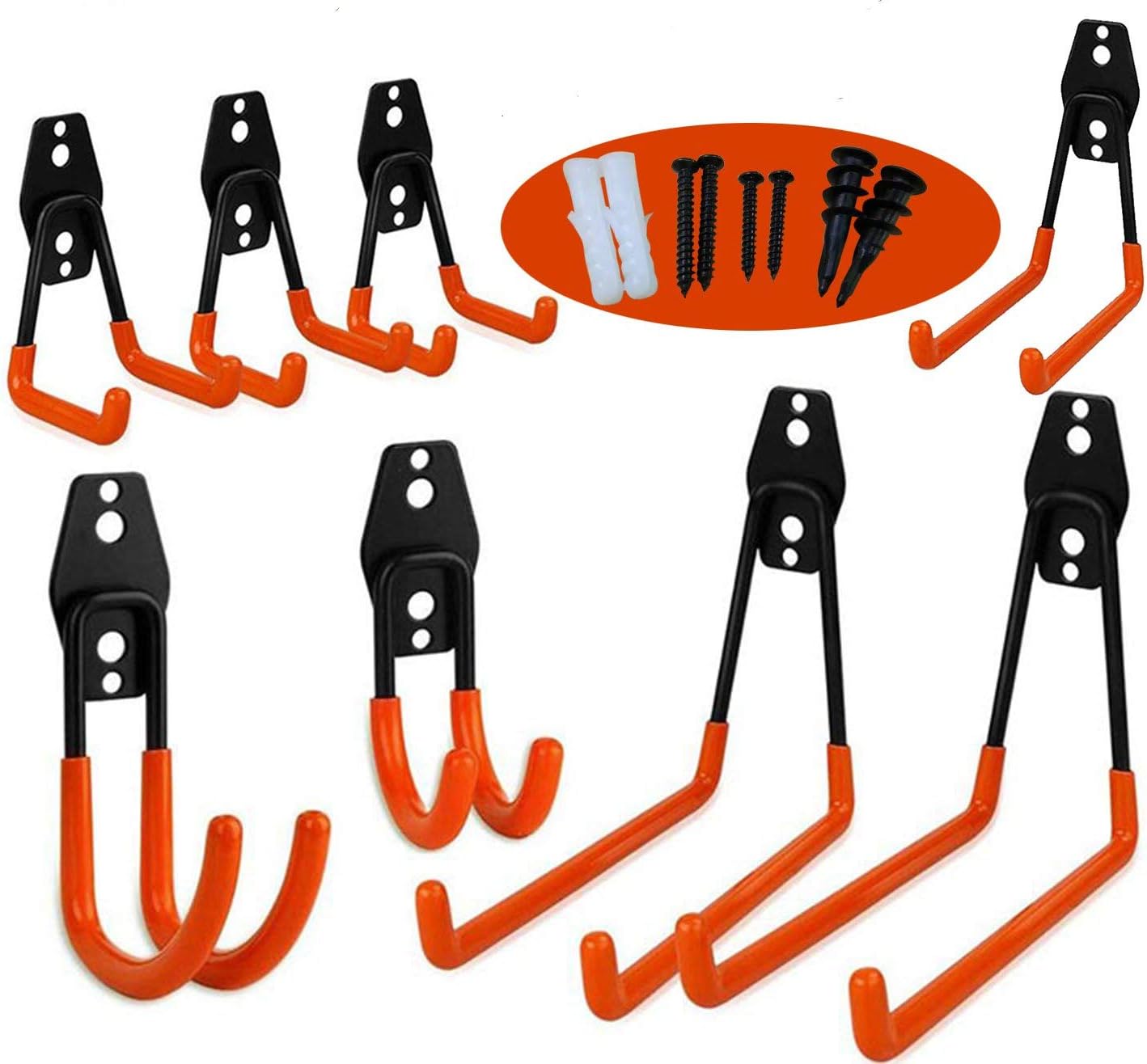 Garage Storage HooksGarage Hooks Pack of 8Heavy Duty Storage Hooks