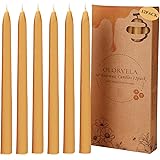 olorvela Beeswax Candles Taper Candles Handmade Candle Sticks 100% Pure Beeswax Smokeless and Dripless Beeswax Tapered Candle