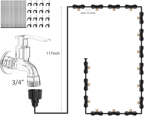 water mist spray cooling system
