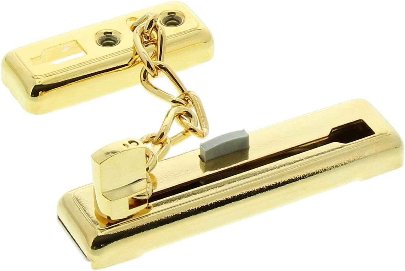 BURG-WÄCHTER Security Chain Door Guard, Childproof, Chain Length 13 cm, TKM 64 SB, Brass, 05501 4, Gold, Kettenlänge: 16 cm - Image 5