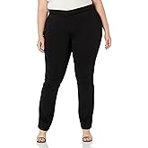 NYDJ Womens Plus Size Slim Trouser Pants in Ponte Knit | Slimming & Flattering FitPants
