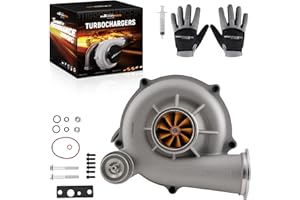 maXpeedingrods Turbo Turbocharger GTP38 for Ford Excursion 2000-2003, F250 F350 F450 F550 Super Duty 1999-2003 V8 7.3L, with Billet Compressor Wheel, 1831383C92, Street PJD Series