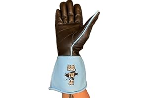 EPT Bull Ropes Bull Riding Glove Adult & Youth Outer Seam Right or Left Hand Black & Turquoise Calf Skin Sizes: 5.0-10.5