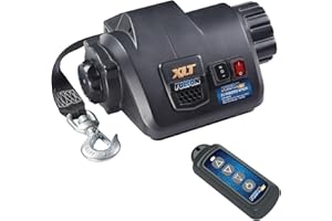 Fulton 500621 XLT Powered Winch with Wireless Remote - 10,000 lbs. capacity, BLACK