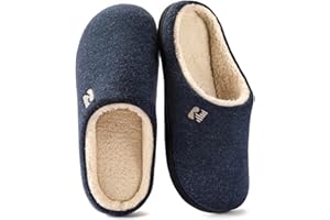 RockDove Men's Sherpa Lined Memory Foam Clog Slipper