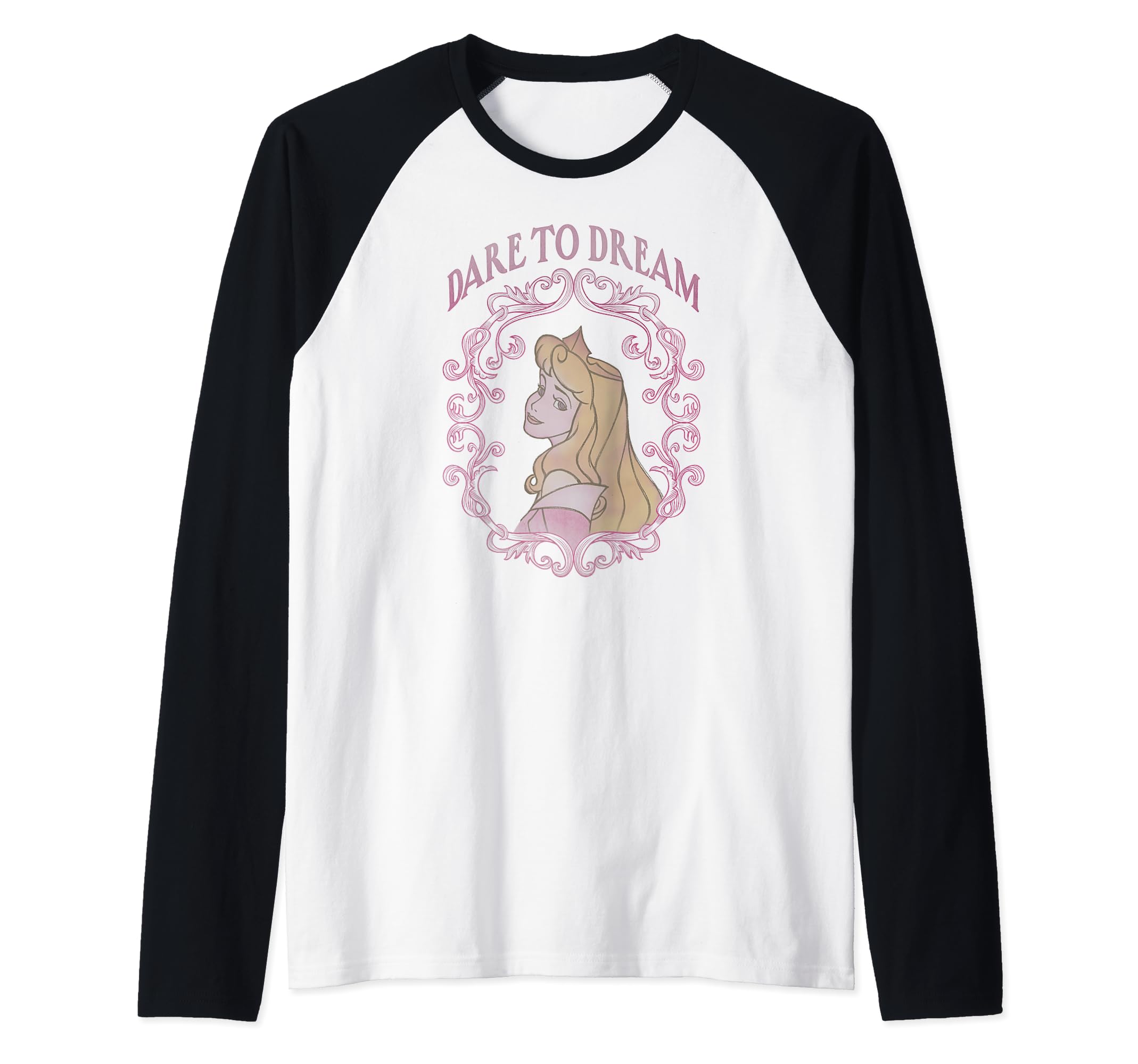 Disney Sleeping Beauty Aurora Dare To Dream Raglan Baseball Tee