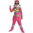 Pink Power Rangers Costume for Toddlers. Official Licensed Pink Ranger Dino Charge Classic Power Ranger Suit with Mask
