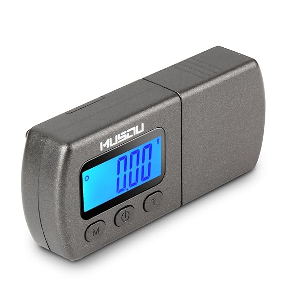 MUSOU Tester Maßstab Kraft von Eingabestift für Plattenspieler Waage 0.01 g LCD Hintergrundbeleuchtung blau für Arm Plattensp