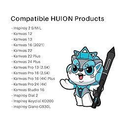 HUION PW550 Battery-Free Stylus, PenTech 3.0+ for