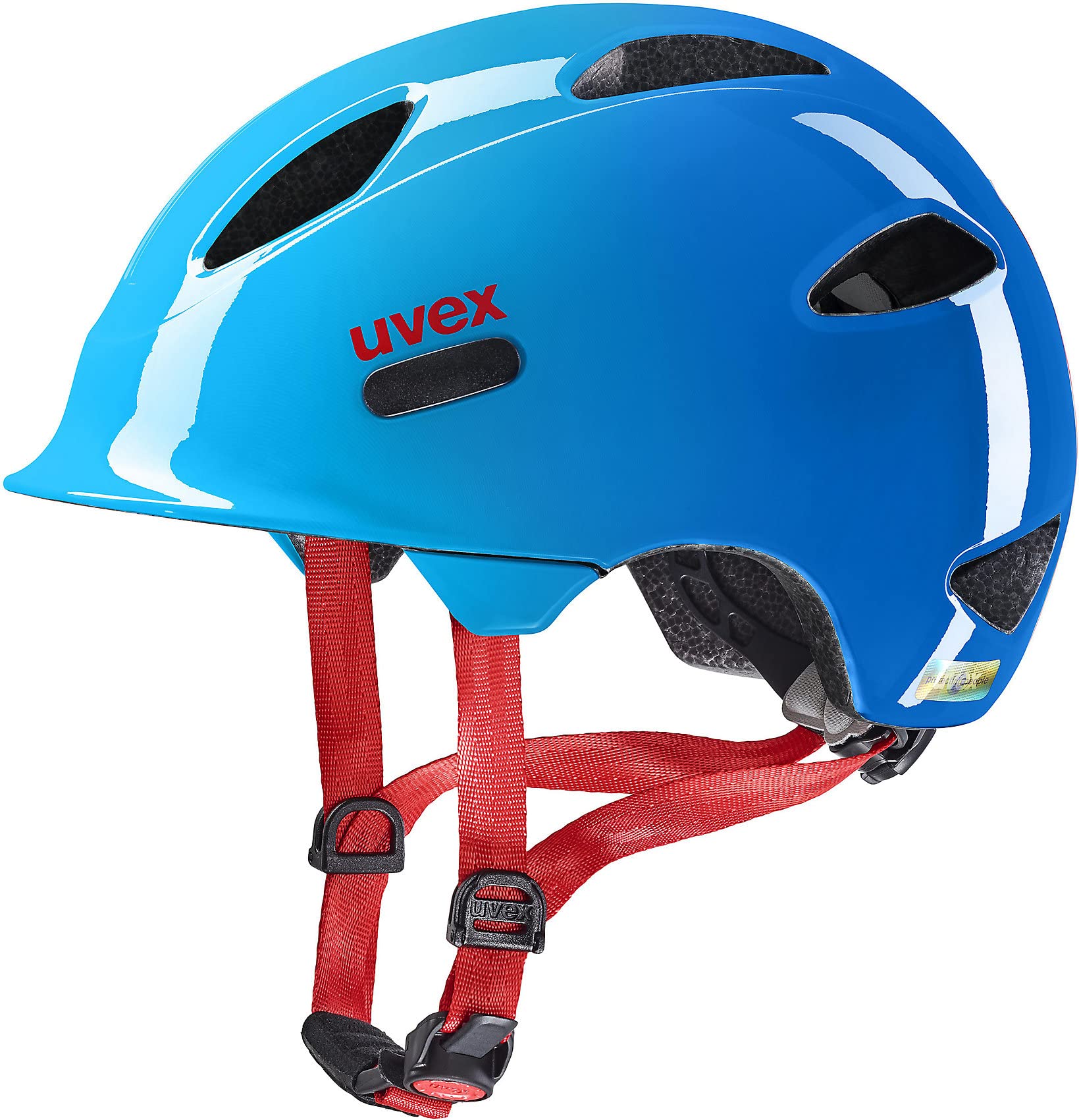 uvex oyo - Lightweight Kids Bike Helmet for Children - Individual Fit - Upgradeable with an LED Light - Ocean Blue - 45-50 cm