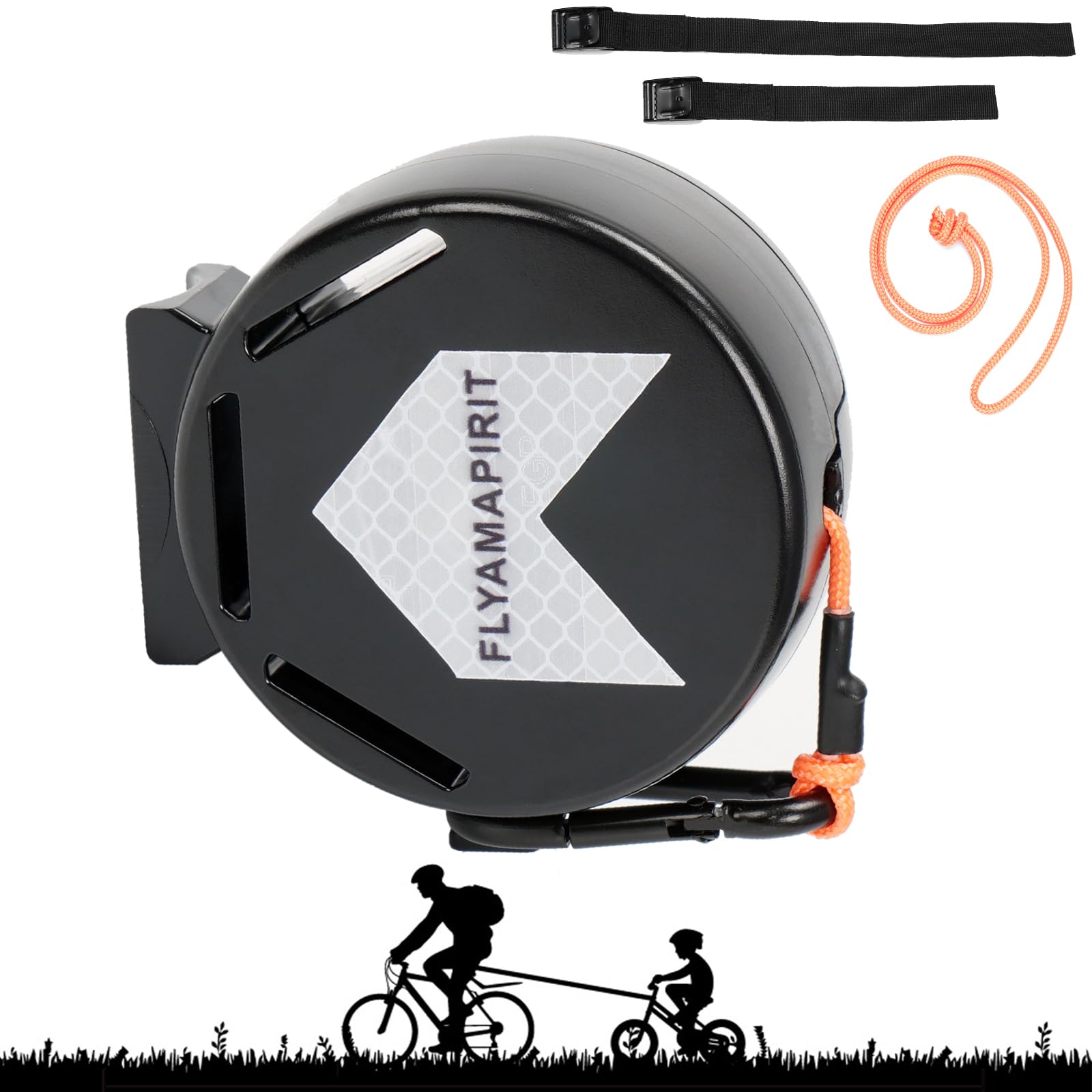 FLYAMAPIRIT Bicycle Tow Rope Children Traction Rope Bike 2M Self-Retracting Rope Bicycle Towing System Parents Child Pull Rope for Children’s MTB Bike, E-Bike, Road Bike