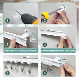 SEGNAYEN Bendable Ceiling Curtain Track 5M Bay Window Flexible Rail view 6