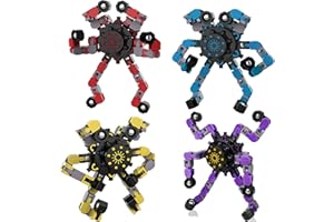 Hapitoys Transformable Fidget Spinners for Kids and Adults Stress Relief Sensory Toys for Boys and Girls Fingertip Gyros for 