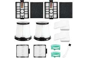 ALIDDLE Vacuum Filters Fit for Shark IW3511 IW1111 Filter Replacement for Shark Detect Pro Vacuum IW3111 IW3615 IW3120, Vacuum Replacement Accessories 15pcs