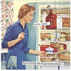 Anne Taintor Box of Wine Cocktail Beverage Paper Napkins, 40 ct