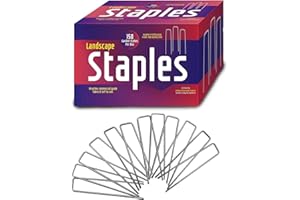 ASHMANONLINE Ashman 150 Pack Galvanized Garden Stakes Landscape Staples and Fence Stake Sod Staples - Heavy Duty & Anti Rust Zinc Coated.