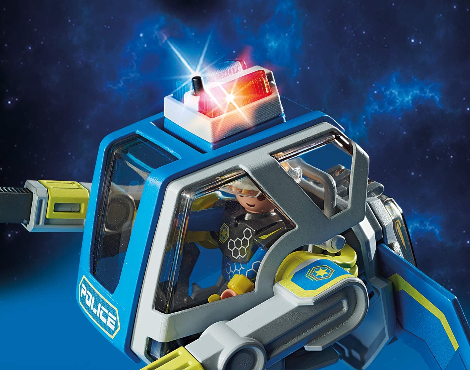 Playmobil 70021 Galaxy Police Robot with Gripper Arm and Weapon, with Light Effects, for Children Ages 5+ - Image 5