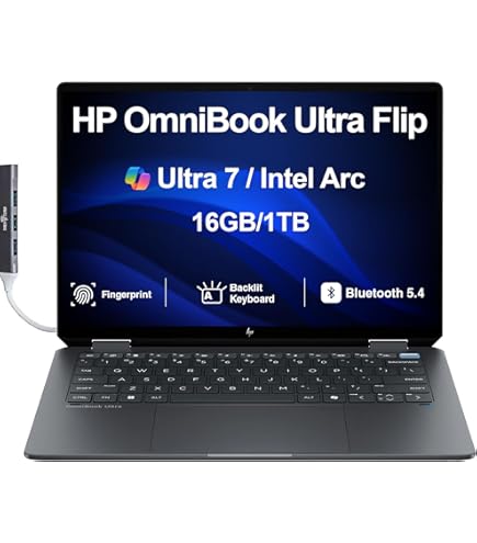 Amazon.com: HP OmniBook Ultra Flip 2-in-1 Business Laptop 14