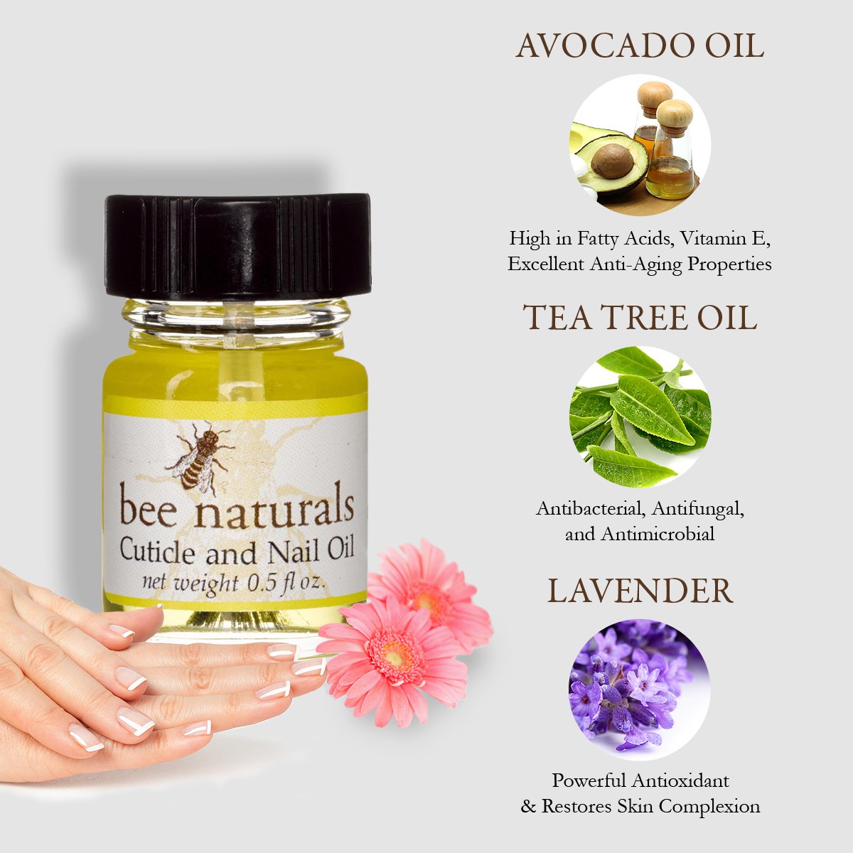 Bee Natural Best Cuticle Oil Nail Oil Helps All Cracked Nails and