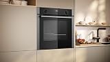 Neff N50 Slide&Hide Single Oven A+ Black with Steel Trim view 3