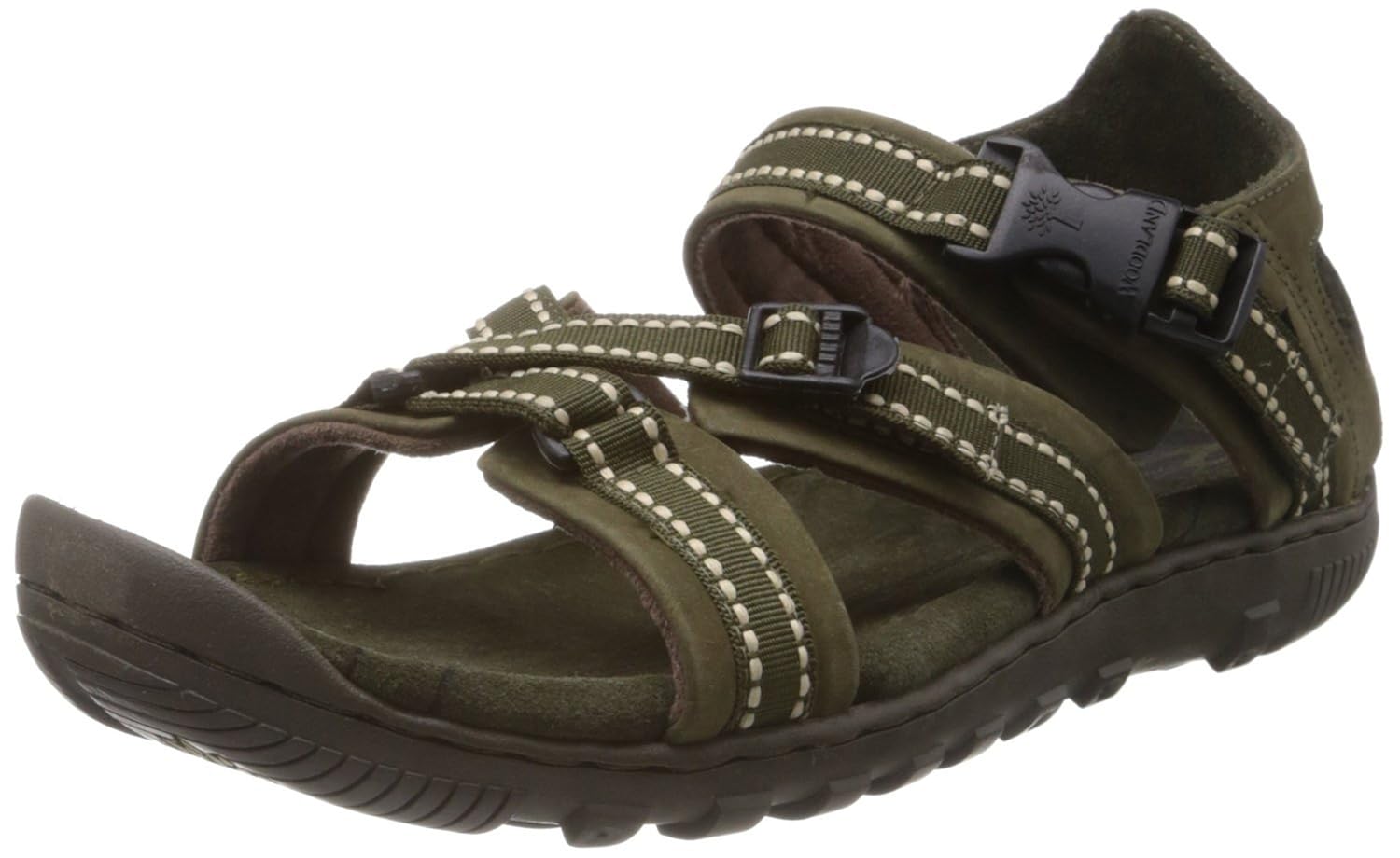 woodland olive floater sandals