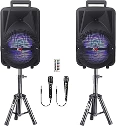 QFX PBX-800TWS 8-Inch TWS Bluetooth Stereo PA