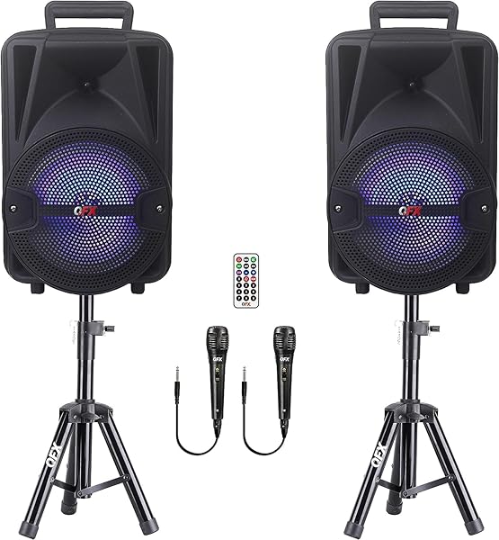 QFX PBX-800TWS 8-INCH TWS BLUETOOTH STEREO PA SYSTEM...