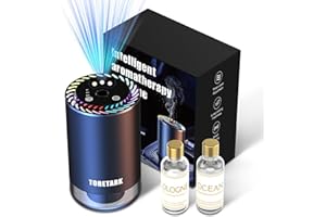 TORETARK Smart Car Diffusers for Essential Oils with Starry Projection Light,3 Adjustable Modes Aromatizante para Carro, Car Air Fresheners Long Lasting Automatic Switch Scent Adjustable