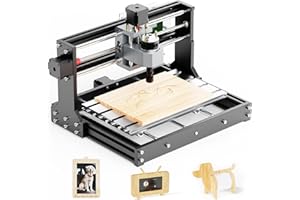 OUYANG 3018 CNC Router Mahine 3 Axis Desktop All-Metal CNC Router Machine with GRBL Offline Control Mini CNC Machine for Plastic Acrylic PCB PVC Wood Carving Milling, Engraving Area 300x180x40mm