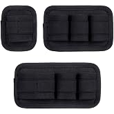 3 Piece Tactical Modular EDC Organizer Insert and Storage Pouch | 1000D Nylon EDC Elastic Bag Insert Pouch Panel Hook Backed Accessories Holder Hold Multitools for for Backpack Tactical Vest