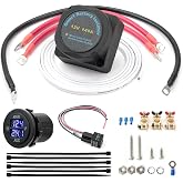 KEMIMOTO Dual Battery Isolator Kit 12V 140Amp UTV ATV SXS Smart VSR Relay | Automatic Switch for Dual Battery Setup Accessories Compatible with Polaris, Can Am, Cfmoto, Talon Pioneer, Kawasaki