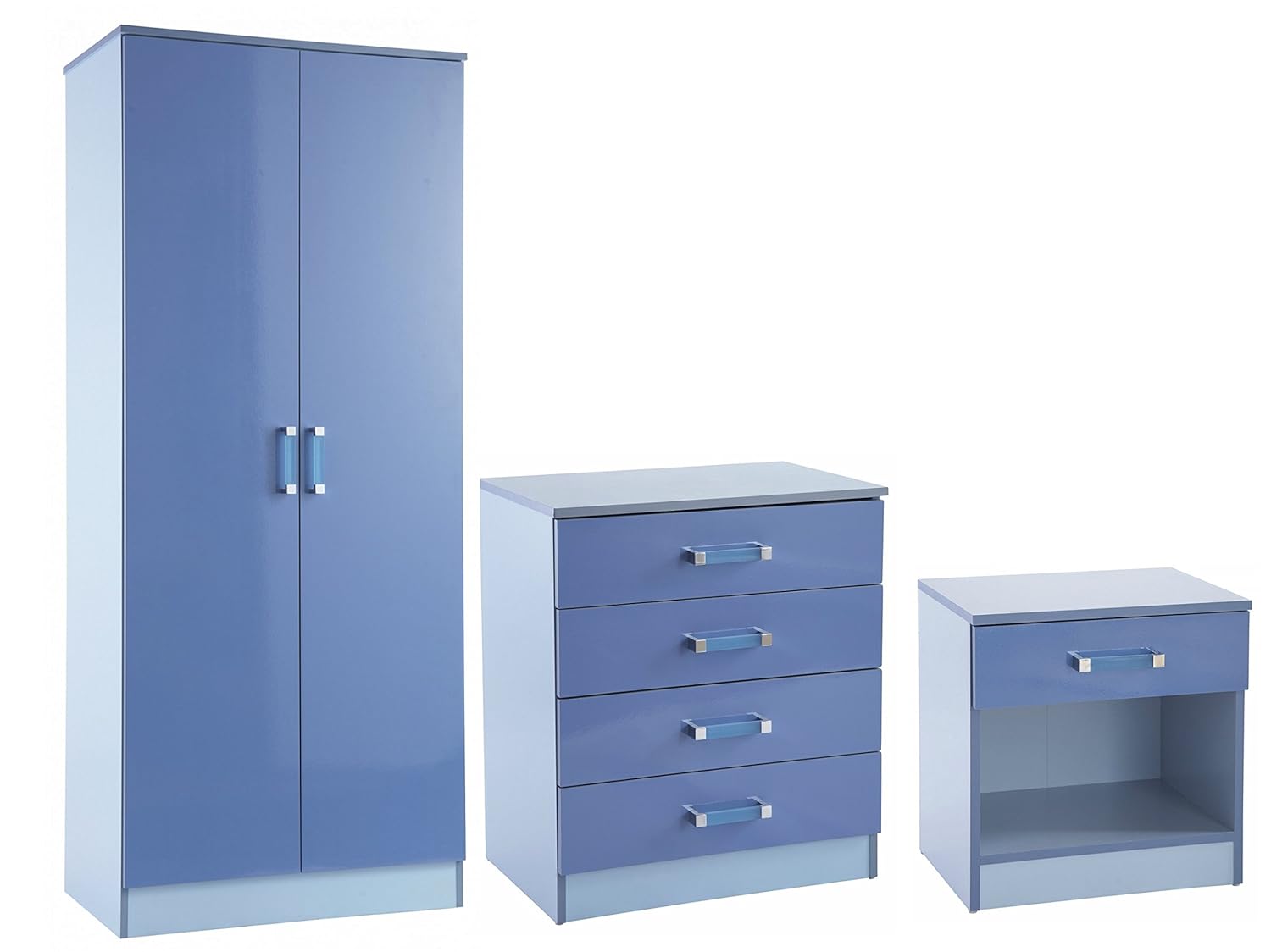 Home Source Colourful Children Kids Bedroom 3pc Trio Set
