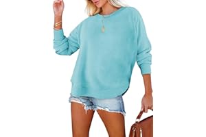 CHICZONE Womens Long Sleeve Sweatshirt Crew Neck Casual Loose Fall Winter Fashion Pullover Tops