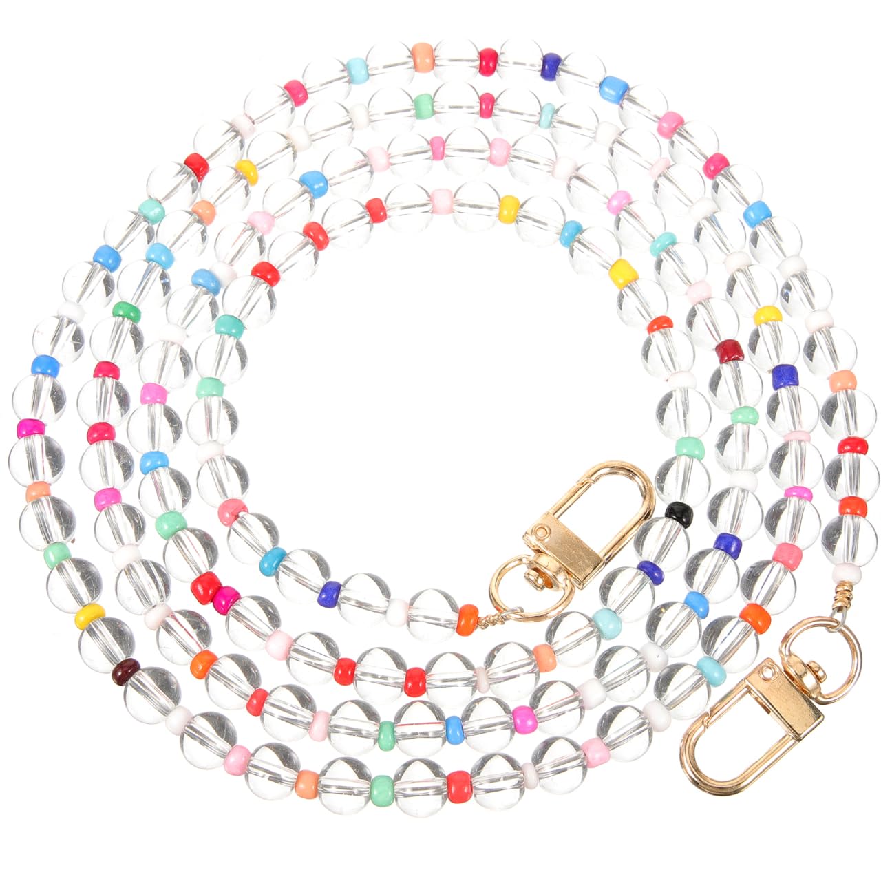 Hoement Beaded Phone Strap Lightweight Mobile Phone Chain Neck Strap Wrist Lanyard Crossbody Lanyard for Outdoor Use and Daily Wear