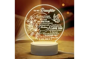 DOPTIKA Christmas Gifts for Daughter, Christmas Gifts Ideas, Birthday Gifts For Daughter From Mom, Mother Daughter Gifts, Women Gifts For Adult Daughter, Christmas Decorations Indoor, Acrylic Led Night Light