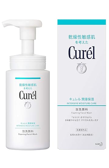 curel foaming facial wash