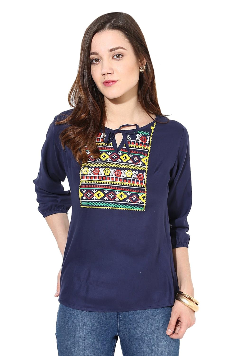 mayra women's rayon top