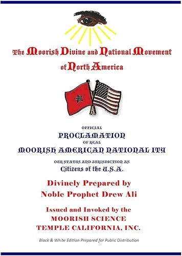 Download Official Proclamation of Real Moorish American Nationality: Black and White Edition Prepared for Public Distribution PDF