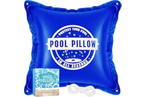 KETNET Pool Pillows for Above Ground Pools, 4 x 4 ft Winterize Pool Closing Kit Pool Cover Pillow, 0.4mm Winter Pool Pillow Pool Cover Air Pillow for Above Ground Pool 1Pcs