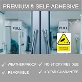 Conjured CCTV Stickers 5-Pack Security Signs for Office Home Car Vehicles view 6