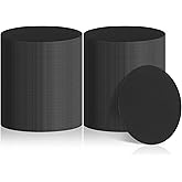 TaoBary 200 Pcs Disposable Paper Coasters Bulk 1MM, 4 Inch Round Cardboard Coasters Blank for Bar Drinks DIY Crafts Arts Wedding (Black)