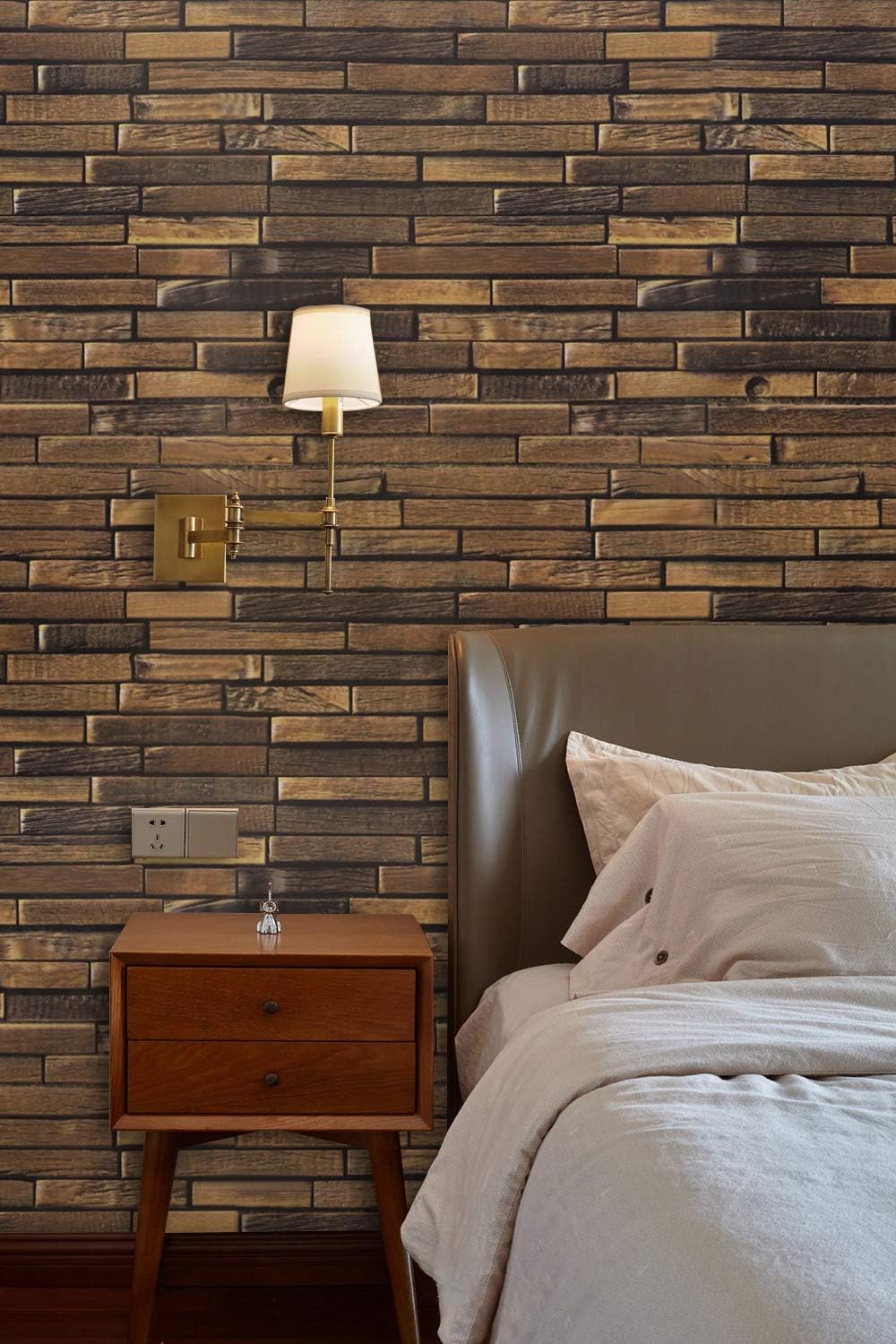 Rustic Wood Wallpaper Peel and Stick Wallpaper Self Adhesive Wallpaper