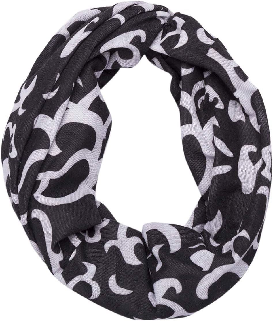 Gansta Imported Black & White Printed Multi Functional Magic Hair Band for Men, Women & Teenager