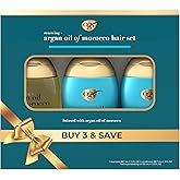 OGX® Renewing + Argan Oil of Morocco Travel Size Hair Care Set, Damage Repairing Shampoo & Conditioner, 2x 3 fl. oz, & OGX® Extra Penetrating Hair Oil Treatment, 3.3 fl. oz, 3 Items