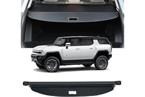 AQAE Cargo Cover Compatible with 2024 2025 GMC Hummer EV Trunk Cover Retractable Rear Trunk Security Cover Hummer EV Accessories Shielding Shade Privacy Screen Cover Hummer EV Cargo Cover