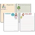 Stonehouse Collection Funny Notepads Assorted Pack - 4 Novelty Notepads - Funny Office Supplies - To Do List
